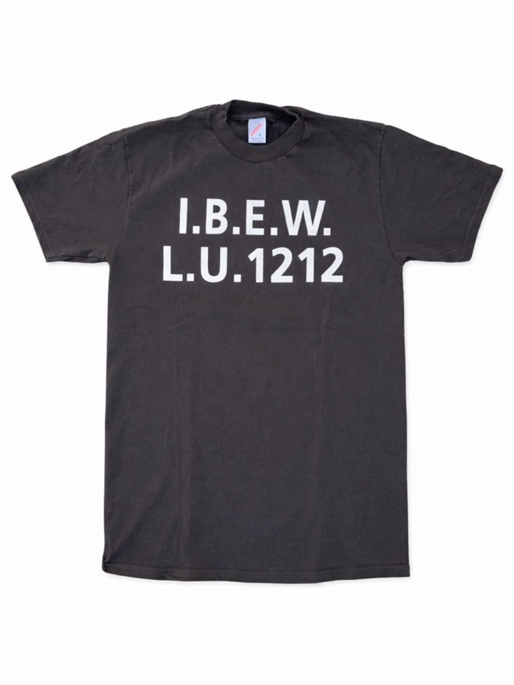 Vintage 90s IBEW Local 1212 T-Shirt USA Made Jerzees Black Union Tee Size L